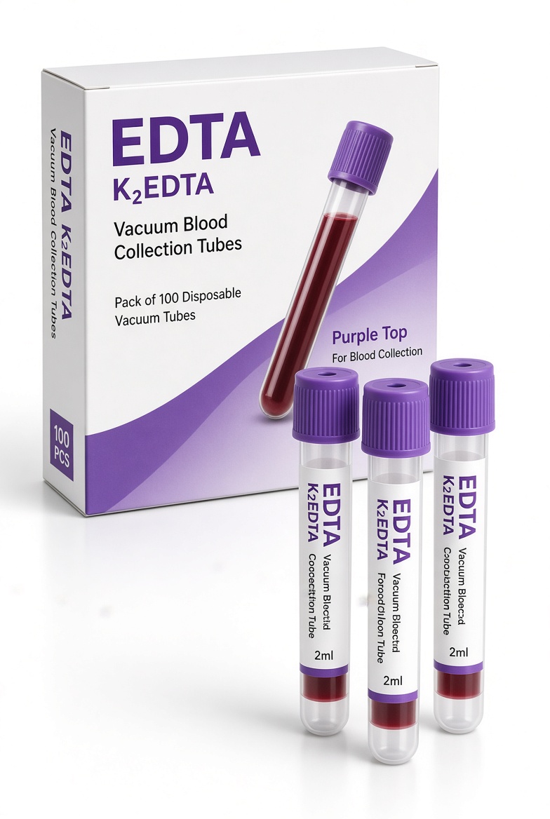 Disposable vacuum collection tube EDTA P/100